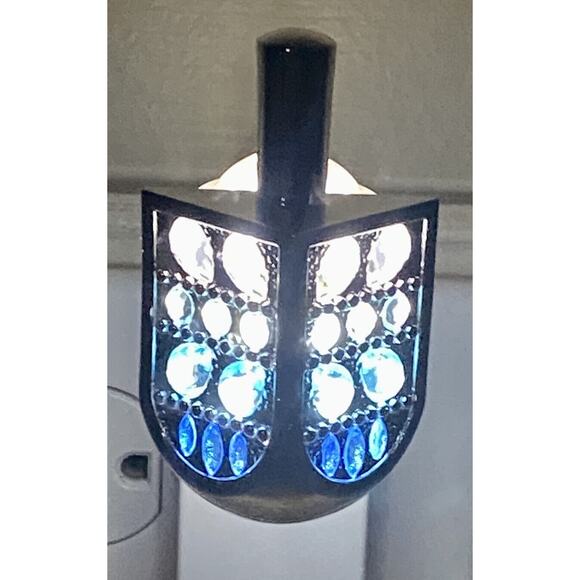 Bath & Body Works Hanukkah Dreidel Gems Wallflower Fragrance Plug-In Night Light - Picture 1 of 11